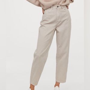 Mom loose fit twill H&M pants